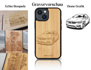 INDIVIDUELL iPhone 13 Mini Bambus-Kunststoff